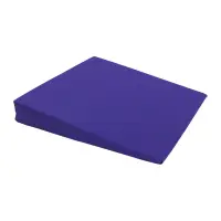Sitzkeilkissen mit Stoffbezug, eckig 38x38x6/1 cm - Ausstellungsstück Blau-Lila