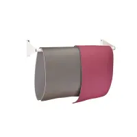 top | vit® matten.wandhalter, erhältlich in 2 verschiedenen Längen ca. 70 cm | weiß