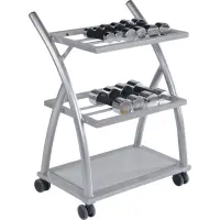 top | vit® hantel.wagen & chrom.dum.bell Set 