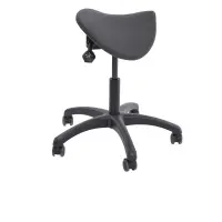 Reitersattelhocker mit Neigungsverstellung, Kunststoff, 45-60 cm anthrazit 