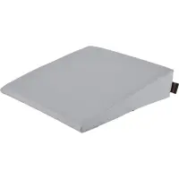 Keilkissen mit Kunstlederbezug 40x40x10/2 cm | Chrom