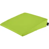 Keilkissen mit Kunstlederbezug 40x40x10/2 cm | Grasgrün