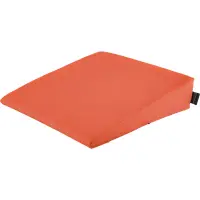 Keilkissen mit Kunstlederbezug 40x40x10/2 cm | Karneol