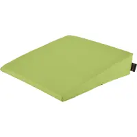 Keilkissen mit Kunstlederbezug 40x40x10/2 cm | Lindgrün