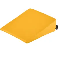 Keilkissen mit Kunstlederbezug 40x40x20/2 cm | Safran