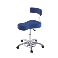 Hippo-Hocker mit Fußauslösung und Rückenlehne 