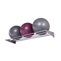 top | vit® Wandhalterung, ca. 180 cm 4 Ablagestangen | silber