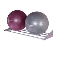 top | vit® Wandhalterung, ca. 125 cm 4 Ablagestangen | silber