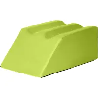 Lymphdrainagekeile mit zwei Beinmulden, 75x50x30 cm | Grasgrün