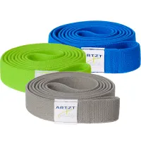 ARTZT vitality Super Band Textil 3er Set - grün, blau, grau