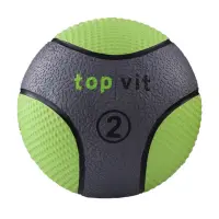 top | vit® medizin.bälle 2,0 kg, grasgrün, ca. Ø 19 cm