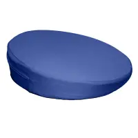 Sitzkeilkissen rund mit Stoffbezug, ca. Ø 35 x 8/1 cm blau