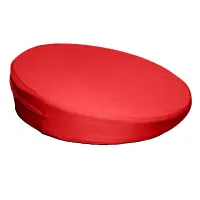 Sitzkeilkissen rund mit Stoffbezug, ca. Ø 35 x 8/1 cm rot 