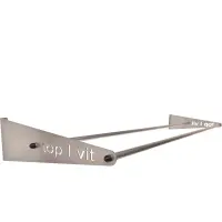 top | vit® Wandhalterung, ca. 180 cm 2 Ablagestangen | silber