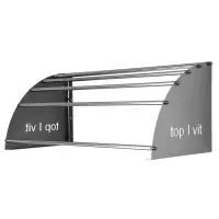 top | vit® matten.wandkonsole 110.0  -  ca. 110 cm | silber