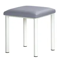 Therapiehocker eckig 50 cm | Weiß | Chrom