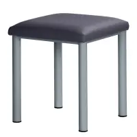 Therapiehocker eckig 50 cm | Silber | Anthrazit