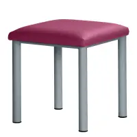 Therapiehocker eckig 45 cm | Silber | Beere