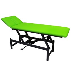 Gebrauchtliege 2-tlg., Hydraulik, Polster NEU, Beschichtung NEU 