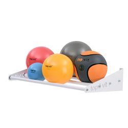 top | vit® Wandhalterung, ca. 65 cm 4 Ablagestangen | weiß