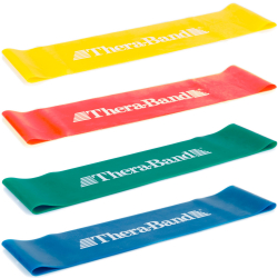 TheraBand® Loop ca. 7,6 x 30,5 cm, Ø ca. 20 cm | 4er Set - je 1 Loop pro Stärke