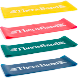 TheraBand® Loop, ca Ø 13 cm ca. 7,6 x 20,5 cm, Ø ca. 13 cm | 4er Set - je 1 Loop pro Stärke