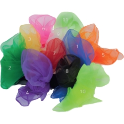 Jongliertücher aus Chiffon lila