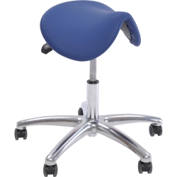 Reitersattelhocker mit Neigungsverstellung, Aluminium, 45-60 cm 