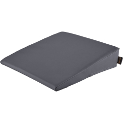 Keilkissen mit Kunstlederbezug 40x40x10/2 cm | Anthrazit