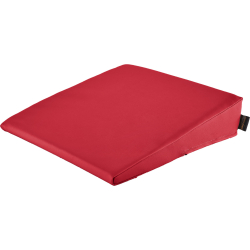 Keilkissen mit Kunstlederbezug 40x40x10/2 cm | Bordeaux