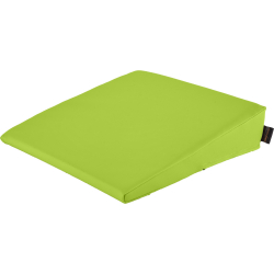 Keilkissen mit Kunstlederbezug 40x40x10/2 cm | Grasgrün