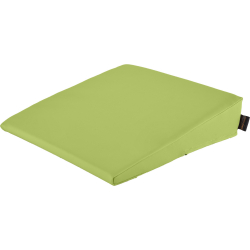 Keilkissen mit Kunstlederbezug 40x40x10/2 cm | Lindgrün
