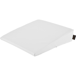 Keilkissen mit Kunstlederbezug 40x40x10/2 cm | Weiß