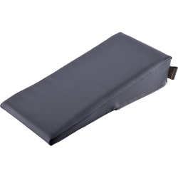 Keilkissen mit Kunstlederbezug 40x20x10/2 cm | Anthrazit