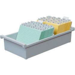 Karteitrog aus Kunstsoff, A5 quer für ca. 800 Karten 