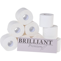 Toilettenpapier Brilliant Premium, 3-lagig, hochweiß, 72 Rollen