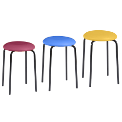 Rundhocker mit Polster 