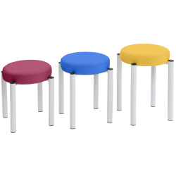 Gymnastikhocker rund mit 7cm Komfort-Polsterung 