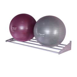 top | vit® Wandhalterung, ca. 125 cm 4 Ablagestangen | silber