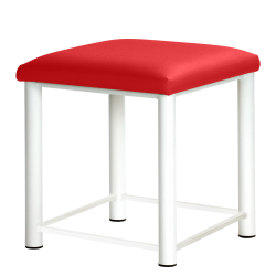 Therapiehocker eckig mit Verstärkung 45 cm | Weiß | Kirsch