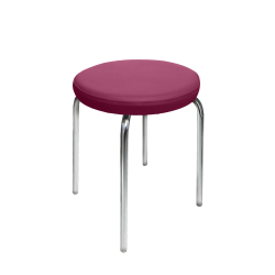 Gymnastikhocker mit Chrom-Gestell u. Polsterung, stapelbar 