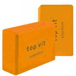 top | vit® yoga.block 23 x 15 x 10 cm | orange