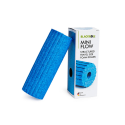 BLACKROLL® MINI FLOW Faszienrolle mit Sägeblatt-Oberfläche azur