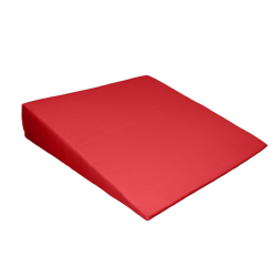 Sitzkeilkissen eckig mit Stoffbezug, ca. 38 x 38 x 8/1 cm rot