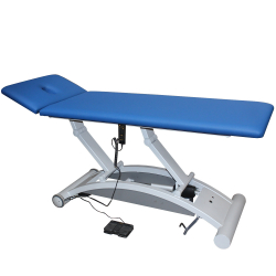 Behandlungsliege 2-tlg, Elektrik, mit neuem Motor u. neuer Strombox 