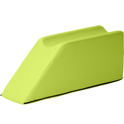 Lymphdrainagekeile mit einer Beinmulde, 75x22x30 cm | Grasgrün