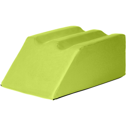 Lymphdrainagekeile mit zwei Beinmulden, 75x50x30 cm | Grasgrün