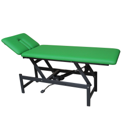 Gebrauchtliege 2-tlg., Hydraulik, mit neuer Polsterung, Beschichtung NEU 