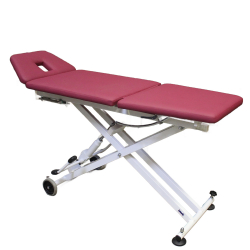 Therapieliege 3-tlg, mit extra niedrigem Einstieg u. aufstellbaren Fußteil 