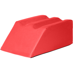 Lymphdrainagekeile mit zwei Beinmulden, 75x50x30 cm | Kirsch